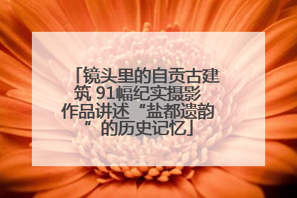 镜头里的自贡古建筑 91幅纪实摄影作品讲述“盐都遗韵”的历史记忆