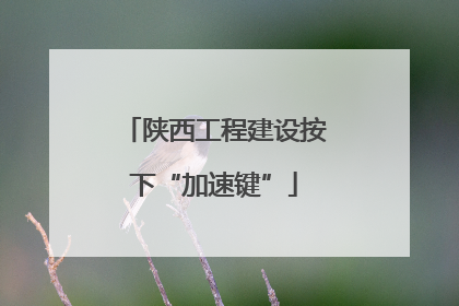 陕西工程建设按下“加速键”