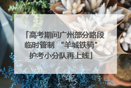 高考期间广州部分路段临时管制 “羊城铁骑”护考小分队再上线