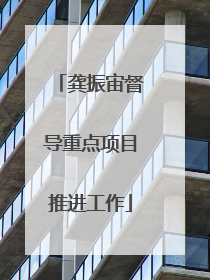 龚振宙督导重点项目推进工作