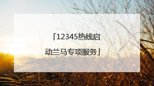 12345热线启动兰马专项服务