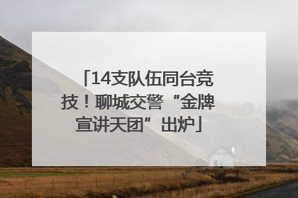 14支队伍同台竞技！聊城交警“金牌宣讲天团”出炉