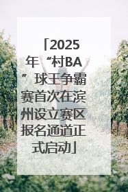 2025年“村BA”球王争霸赛首次在滨州设立赛区报名通道正式启动