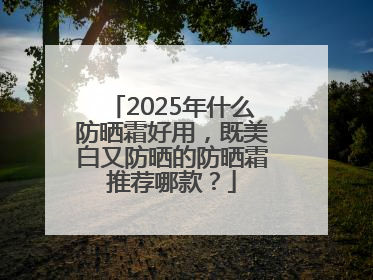 2025年什么防晒霜好用，既美白又防晒的防晒霜推荐哪款？