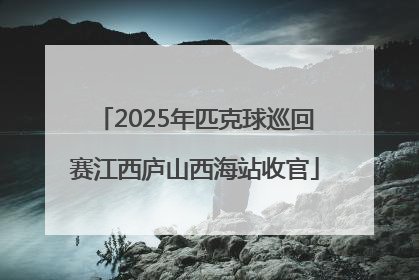 2025年匹克球巡回赛江西庐山西海站收官