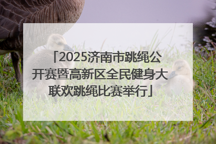 2025济南市跳绳公开赛暨高新区全民健身大联欢跳绳比赛举行
