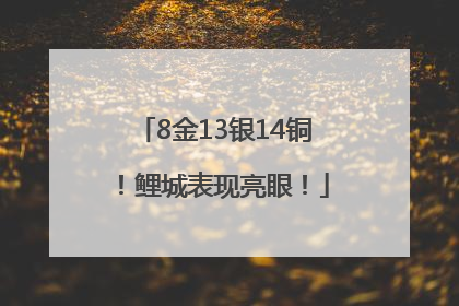 8金13银14铜！鲤城表现亮眼！
