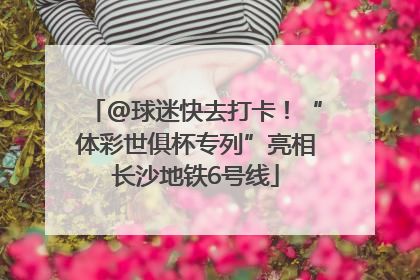 @球迷快去打卡！“体彩世俱杯专列”亮相长沙地铁6号线