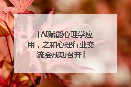 AI赋能心理学应用，之和心理行业交流会成功召开