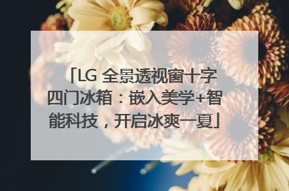 LG 全景透视窗十字四门冰箱：嵌入美学+智能科技，开启冰爽一夏